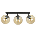Emibig Emibig Imatra 3L ampoules en verre noir et ambre 3x E14 - Éclairage parfait pour tout intérieur
