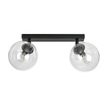 Emibig Emibig Imatra double round 2L black with transparent glass bulbs 2x E14 - Perfect lighting for any space