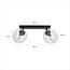 Emibig Emibig Imatra double round 2L black with transparent glass bulbs 2x E14 - Perfect lighting for any space