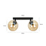 Emibig Emibig Imatra double round 2L black and amber glass bulbs 2x E14 - Ideal lighting for any space