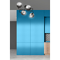 Kangasala playful 4L ceiling lamp black with smoked glass bulbs E14