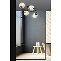 Kangasala special 4L ceiling lamp black with amber bulbs E14