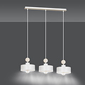Emibig Emibig Vihti white with wooden long hanging lamp 3L 3x E27 - Ideal for creating a warm atmosphere in your home