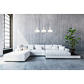Emibig Emibig Vihti blanche avec lampe suspendue en bois 3L 3x E27 - Idéale pour créer une atmosphère chaleureuse chez vous