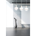 Emibig Emibig Vihti white with wooden long hanging lamp 3L 3x E27 - Ideal for creating a warm atmosphere in your home