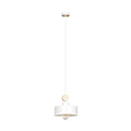 Emibig Emibig Vihti 1L wit met hout pendellamp 1x E27 - Perfect voor een moderne uitstraling