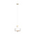 Vihti 1L white with wood pendant lamp 1x E27