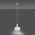Emibig Emibig Vihti 1L white with wood pendant lamp 1x E27 - Ideal for modern interiors