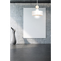 Vihti 1L white with wood pendant lamp 1x E27