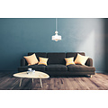 Emibig Emibig Vihti 1L weiß mit Holzpendelleuchte 1x E27 - Ideal für moderne Innenräume