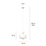 Vihti 1L white with wood pendant lamp 1x E27