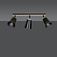 Emibig Emibig Salo 3L lampe plafond noir et bois 3x E27 - Éclairage idéal pour chaque espace