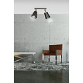 Emibig Emibig Salo 2L lampe plafond noir et bois 2x E27 - Éclairage parfait pour chaque espace