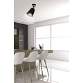 Emibig Emibig Salo lámpara de techo negra y madera 1x E27 - Iluminación perfecta para cualquier espacio