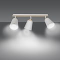 Emibig Emibig Salo 3L lámpara de techo blanca y madera 3x E27 - Iluminación ideal para cualquier espacio