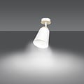 Emibig Emibig Salo lampe de plafond blanche et bois 1x E27 - Éclairage idéal pour chaque pièce