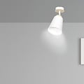 Emibig Emibig Salo lampe de plafond blanche et bois 1x E27 - Éclairage idéal pour chaque pièce