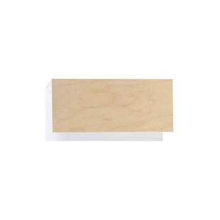 Aplique madera Raisio con blanco 1x E27