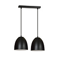 Emibig Emibig Varkaus double dôme noir 2x E27 lampe suspendue blanche à l'intérieur - Éclairage élégant pour tout intérieur