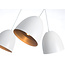 Varkaus white and gold dome 1x E27 hanging lamp