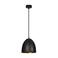 Emibig Emibig Varkaus black and gold dome 1x E27 hanging lamp - Perfect for creating a cozy atmosphere in your living space