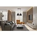 Emibig Emibig Varkaus zwart en goud dubbele koepel 2x E27 hanglamp - Perfecte verlichting voor elke ruimte