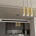 Emibig Emibig Porvoo long 3L black and gold hanging lamp long tubes 3x GU10 - Ideal for stylish lighting in any space