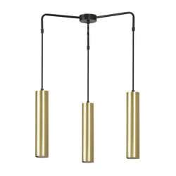 Emibig Porvoo compact 3L black and gold hanging lamp long tubes 3x GU10