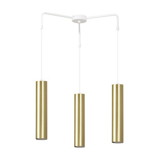Emibig Porvoo white and gold compact 3L hanging lamp long tubes 3x GU10