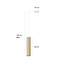 Porvoo 1L white and gold hanging lamp long tube 1x GU10