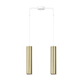 Emibig Emibig Porvoo 2L wit en goud hanglamp lange kokers 2x GU10 - Perfect voor moderne interieurs