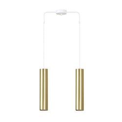 Emibig Porvoo 2L white and gold hanging lamp long tubes 2x GU10