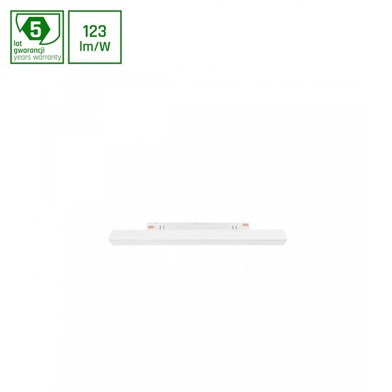 Korte LED module voor 48V rail 30 cm 8W 3000K magnetisch