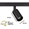 Mini LED koker met module voor 48V rail 40 mm diameter 6W