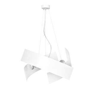 Kuopio hanging lamp white 3xE27 metal