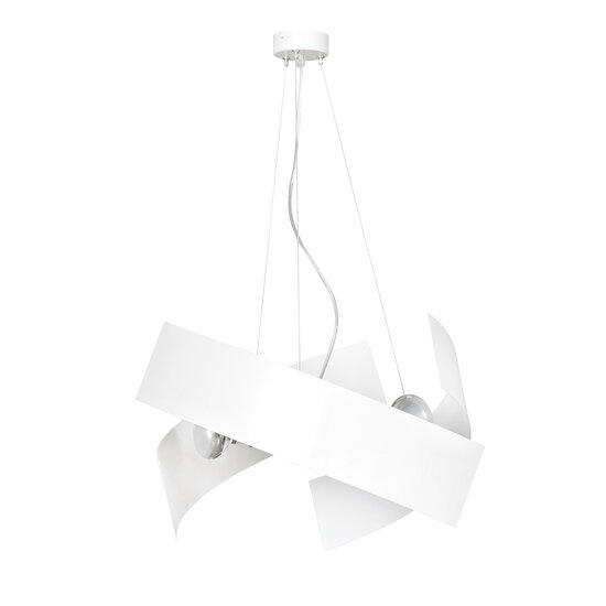 Kuopio hanglamp wit 3xE27 metaal