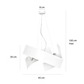 Emibig Emibig Kuopio hanglamp wit 3xE27 metaal - Perfect voor elke ruimte