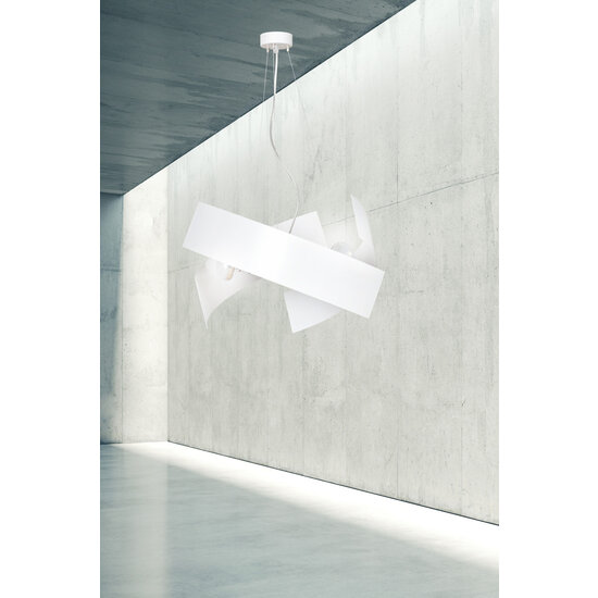 Kuopio hanglamp wit 3xE27 metaal