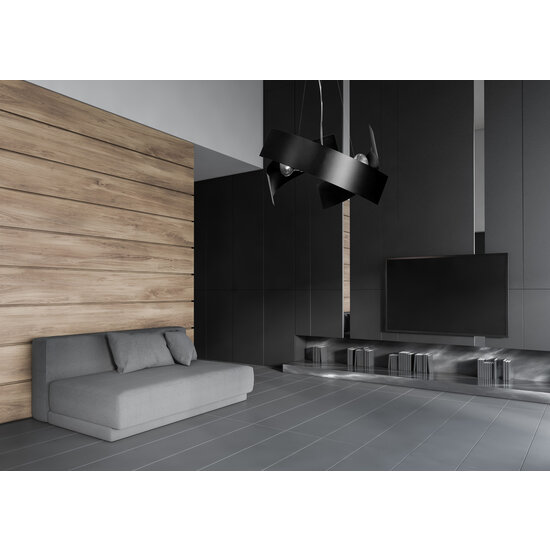 Kuopio zwarte hanglamp 3xE27 metaal