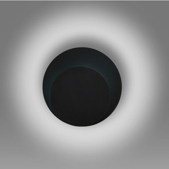 Pori zwarte wandlamp 1x E27