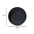 Emibig Emibig Pori black wall lamp 1x E27 - Ideal for creating a cozy atmosphere