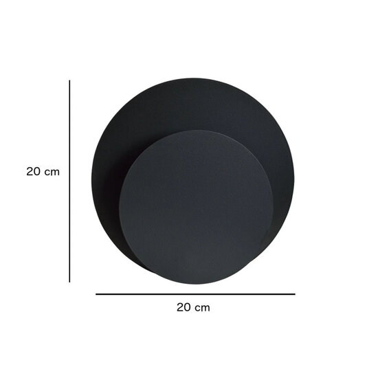 Emibig Emibig Pori zwarte wandlamp 1x E27 - Perfect voor sfeervolle verlichting