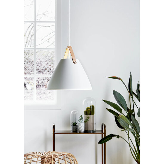 Scandinavische hanglamp wit, zwart of beige 48 cm Ø