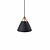 Lámpara colgante 16 cm blanco escandinavo, negro, cristal blanco