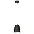 Keemi black with white hanging lamp conical 1x E27