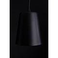 Keemi black with gold hanging lamp conical 1x E27