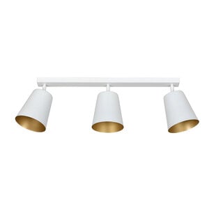 Emibig Raahe 3L wit en gouden richtbare triple plafondlamp 3x E27