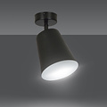 Raahe wit en zwarte richtbare enkele plafondlamp 1x E27