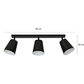 Emibig Emibig Raahe 3L white and black directional triple ceiling lamp 3x E27 - Perfect lighting for any space