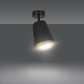 Raahe gold and black directional single ceiling lamp 1x E27